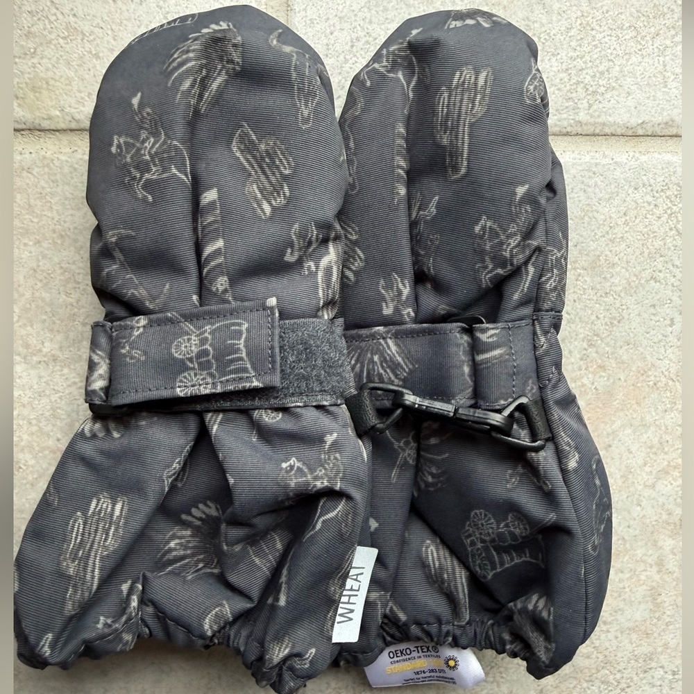 Kid’s wheat MITTENS TECH snow gloves
